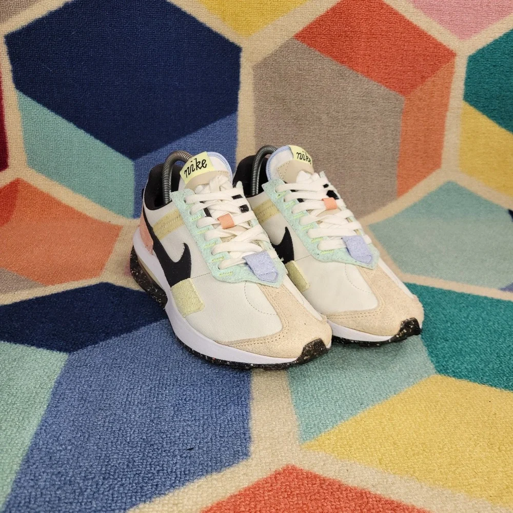 Nike Air Max Pre-Day‎ LX Multi-Color Pastel Black Swoosh Sneakers Men's Size 7
